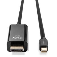 Lindy 36928 Mini Diplayport HDMI Zwart kabeladapter/verloopstukje - thumbnail