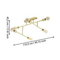 Eglo Gouden plafondlampBelsiana 1 6-lichts - 98881 - thumbnail