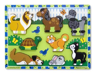 Melissa & Doug houten puzzel huisdieren