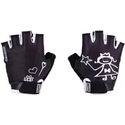 CONTEC kinderhandschoen "girly" ct glove girly black/white - l