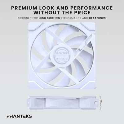 Phanteks PH-F140M25_G2_DWT01_3P PC-ventilator Wit