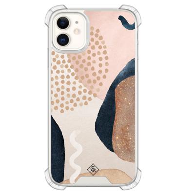 iPhone 11 siliconen shockproof hoesje - Abstract dots