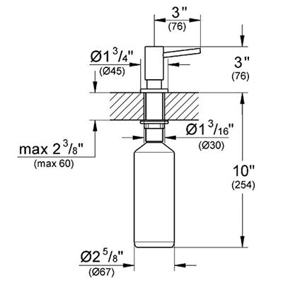 GROHE Cosmopolitan Zeepdispenser - inbouw - chroom 40535000 - thumbnail