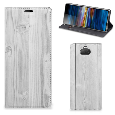 Sony Xperia 10 Plus Book | Wallet Case | White Wood Sony Xperia 10 Plus Book | Wallet Case | White Wood