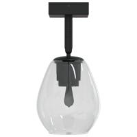 VidaXL Plafondspot zwart 13 x 13 x 26 cm glas en metaal - thumbnail