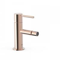 Bidetmengkraan Tres Study Exclusive Hendel Uitloop Recht 8 cm Rond Rosé Goud Tres - thumbnail