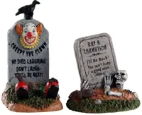 Crazy headstones set of 2 Spooky Town Kerstfiguur LEMAX - Lemax - thumbnail