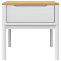 Lamptafel FLORO 55x55x54 cm massief grenenhout wit - thumbnail