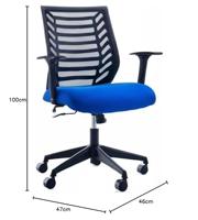 Rocada Bureaustoel 907-3 Blauw, Zwart R907335 1 stuk(s) - thumbnail