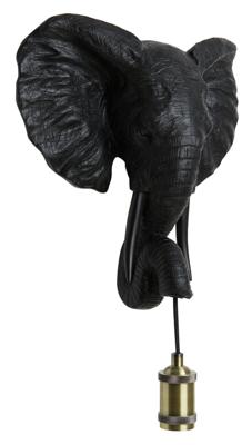 Light & Living Wandlamp 'Elephant' kleur Mat Zwart Light & Living Wandlamp 'Elephant' kleur Mat Zwart