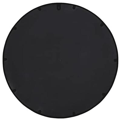 VidaXL Tuinspiegel rond 60x4 cm ijzer zwart VidaXL Tuinspiegel rond 60x4 cm ijzer zwart