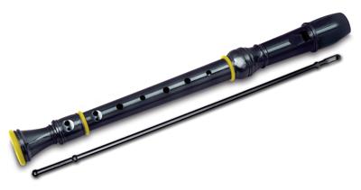 Bontempi blokfluit Baroque 33 cm zwart