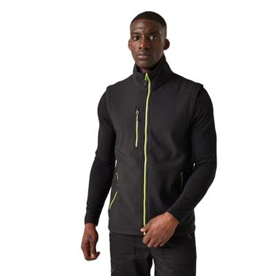 Ragetta RG915 Navigate 2-Layer Softshell Bodywarmer - Black/Lime - 3XL Ragetta RG915 Navigate 2-Layer Softshell Bodywarmer - Black/Lime - 3XL