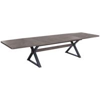 Eettafel Home ESPRIT Bruin Zwart Metaal Hout MDF 200 X 97 X 75 CM - thumbnail