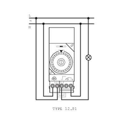 Finder 12.01.8.230.0000 Schakelklok voor DIN-rails 12.01.8.230.0000 230 V/AC Dagprogramma, Motoraandrijving Finder 12.01.8.230.0000 Schakelklok voor DIN-rails 12.01.8.230.0000 230 V/AC Dagprogramma, Motoraandrijving