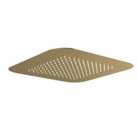 Hoofddouche Hotbath Gal Inbouw Vierkant 42x42 cm Geborsteld Messing PVD - thumbnail