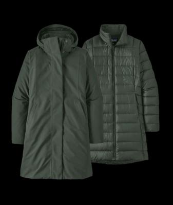 Patagonia Tres 3-in-1 Parka 3 in 1 jas Dames Old Growth Green XL Patagonia Tres 3-in-1 Parka 3 in 1 jas Dames Old Growth Green XL