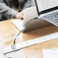 LogiLink CU0443 USB-C-kabel USB 3.2 Gen2x2 USB-C stekker 1.50 m Zwart Met LED, 4K UHD, Stekker past op beide manieren - thumbnail