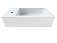 Saniclear Alaska solid surface fontein 40x22cm links - thumbnail