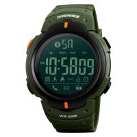 SKMEI 1301 Multifunction 50m waterdicht sport Bluetooth Smart Watch compatibel met Android & iOS systeem (Army Green) - thumbnail