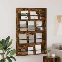 Tijdschrift Rek met plank 2 pcs Gerookt eiken 100 x 12 x 70 cm - thumbnail