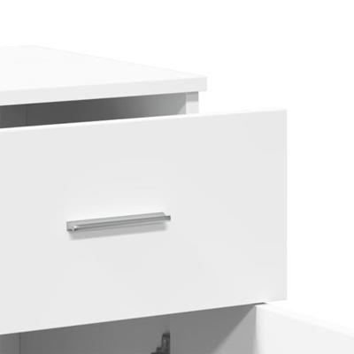 Dressoir 79x38x80 cm bewerkt hout wit