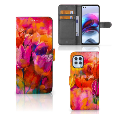 Hoesje Motorola Moto G100 Tulips Hoesje Motorola Moto G100 Tulips