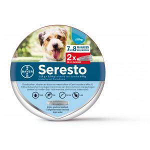 Seresto halsband kleine hond (tot 8 kg) 2-pack 1 verpakking