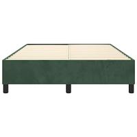 Boxspringframe fluweel donkergroen 140x190 cm - thumbnail