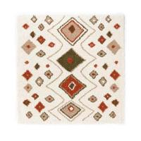 Boho&me Vierkant hoogpolig vloerkleed bohemian Artisan - wit|multi - - thumbnail