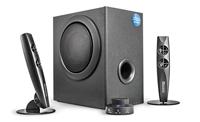 Wavemaster STAX BT 2.1 luidsprekersysteem (46 Watt) met Bluetooth-streaming actieve boxen gebruik voor TV/Tablet/Smartphone/PC zwart (66211) - thumbnail