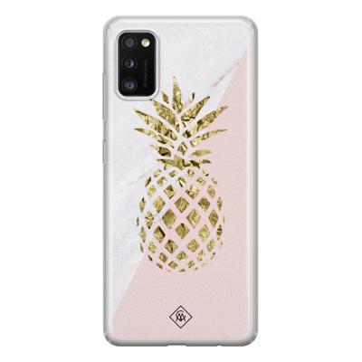Samsung Galaxy A41 siliconen hoesje - Ananas Samsung Galaxy A41 siliconen hoesje - Ananas