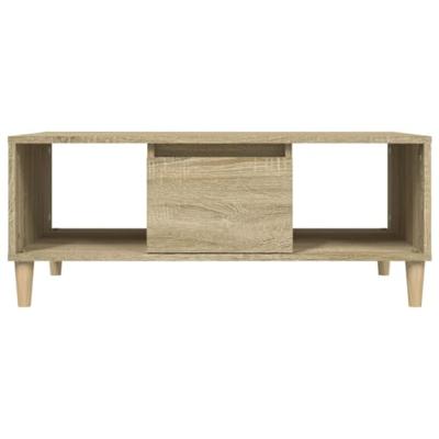 Salontafel 90x50x36,5 cm bewerkt hout sonoma eikenkleurig