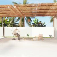 Tuinscherm uittrekbaar 160x1200 cm crmekleurig - thumbnail