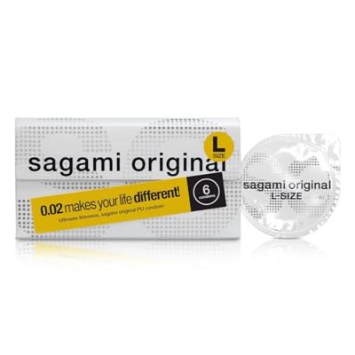 Sagami Original 0.02 - ultradunne latexvrije condooms Maat L