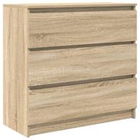 Dressoir 80x35x76 cm spaanplaat sonoma eikenkleurig - thumbnail