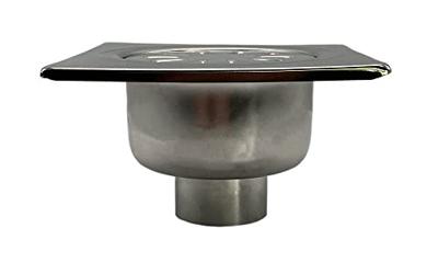Doucheput Creavit RVS 150x150 mm Onderuitlaat Creavit