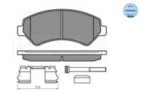 Remblokkenset, schijfrem 0252446619W1 - thumbnail