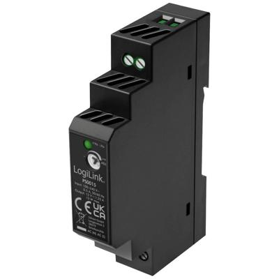 LogiLink PS0015 DIN-rail netvoeding 12 V 1.25 A 15 W Inhoud 1 stuk(s)