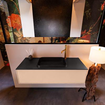 Badkamermeubelset Mondiaz Erin 120 cm met 1 Lade met RIDGE Wastafel Midden Urban met 1 kraangat Greeploos Mat Rosee Badkamermeubelset Mondiaz Erin 120 cm met 1 Lade met RIDGE Wastafel Midden Urban met 1 kraangat Greeploos Mat Rosee