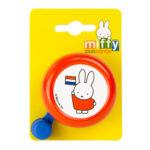 WIDEK kinder fietsbel "miffy" bell miffy orange with flag - thumbnail