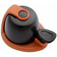 Simson fietsbel Allure 7,3 x 11 cm aluminium zwart/bruin - thumbnail