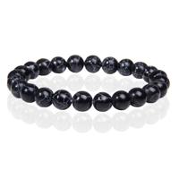 Natuursteen Armband met 8mm Kralen Memphis - Black Howlite - thumbnail
