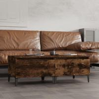 Bijzettafels 2 st 50x46x35 cm bewerkt hout gerookt eikenkleurig - thumbnail