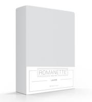 Katoenen Lakens Romanette Lichtgrijs-200 x 260 cm - thumbnail