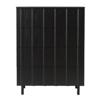 Normann Copenhagen Rib Ladekast - Eiken - Zwart - thumbnail