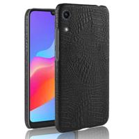 Shockproof Crocodile Texture PC + PU Case for Huawei Honor Play 8A (Black) - thumbnail