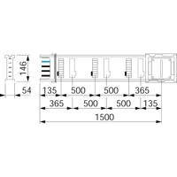 Schneider Electric KSA250ED4156 Railverdeler Inhoud: 1 stuk(s) - thumbnail