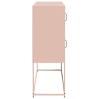 Dressoir 100,5x39x107 cm koudgewalst staal roze - thumbnail