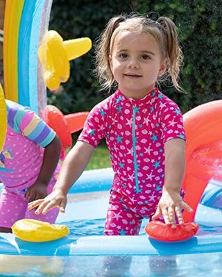 Intex 57453NP Regenboog Zwembad met Glijbaan 297x193x135 cm - thumbnail